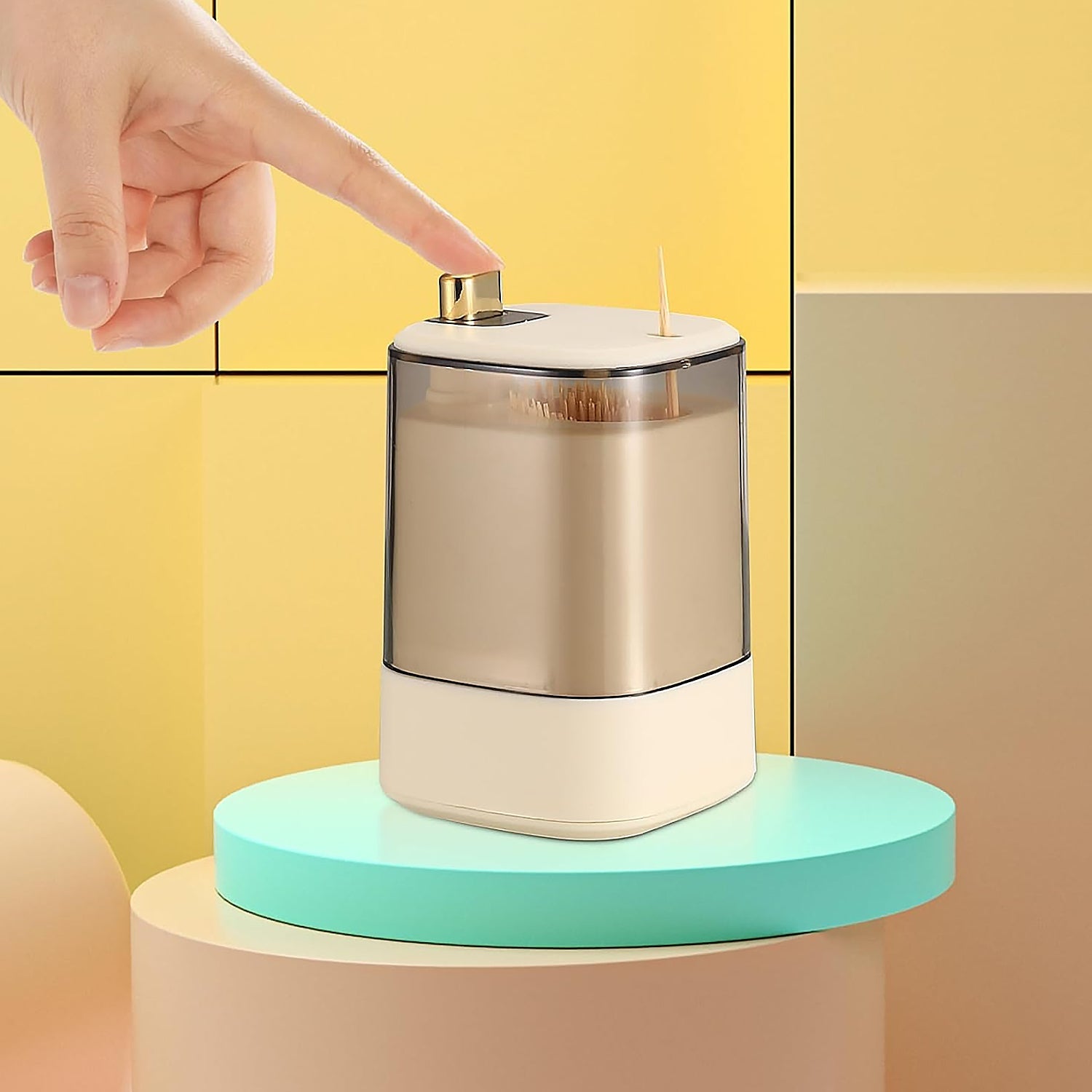 10029 Toothpick Holder Dispensers, Automatic Toothpicks Container, Toothpicks Storage Dispensers Box, for Home Living room Kitchen Restaurant (1 Pc) 10029 Toothpick Holder Dispensers, Automatic Toothpicks Container, Toothpicks Storage Dispensers Box, for Home Living room Kitchen Restaurant (1 Pc)